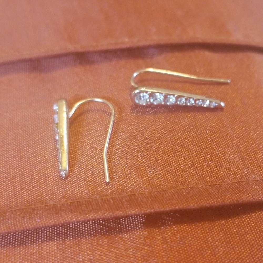 Rose gold ear huggers